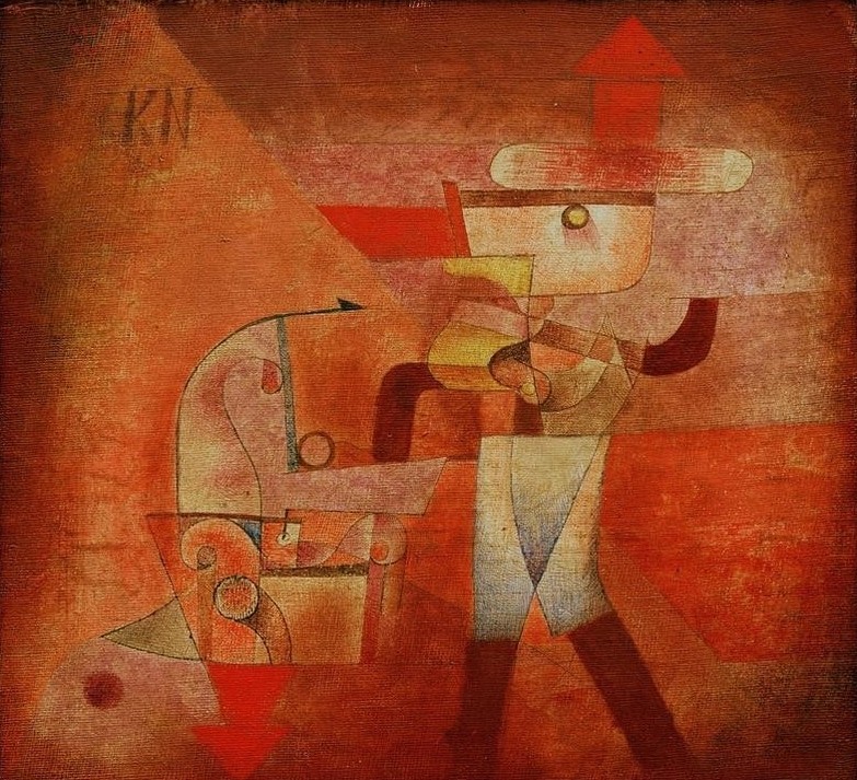 Paul Klee, KN der Schmied (Bauhaus,Beruf,Deutsche Kunst,Geometrie,Handwerk Und Gewerbe,Kunst,Schmied,Expressionismus,Geometrisch,Der Blaue Reiter,Abstrakte Kunst,Schweizerische Kunst,Abstraktion,Form,Handwerk,Gewerbe,Farbe)
