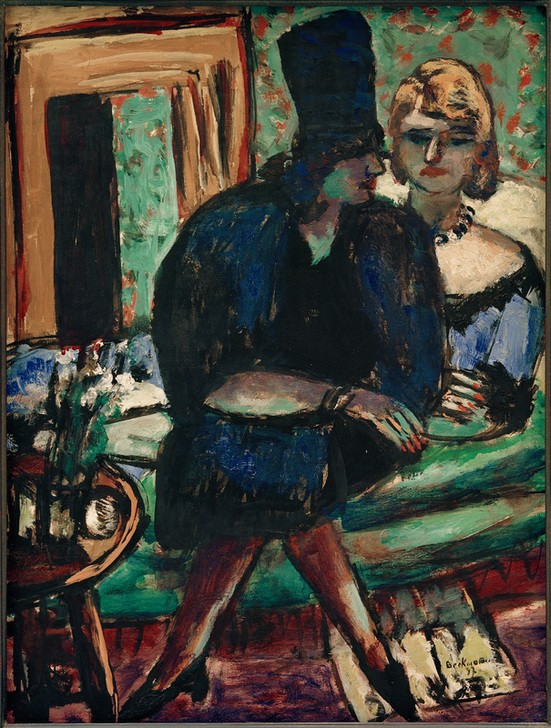 Max Beckmann, Zwei Frauen auf dem Sofa (Kunst,Mensch und Gesellschaft)