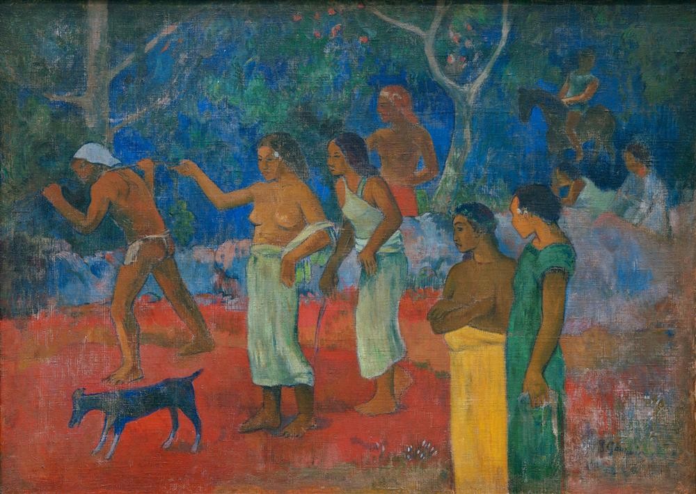 Paul Gauguin, Tahitianisches Leben (Völkerkunde,Hund,Französische Kunst,Exotik,Synthetismus,Land Und Leute)