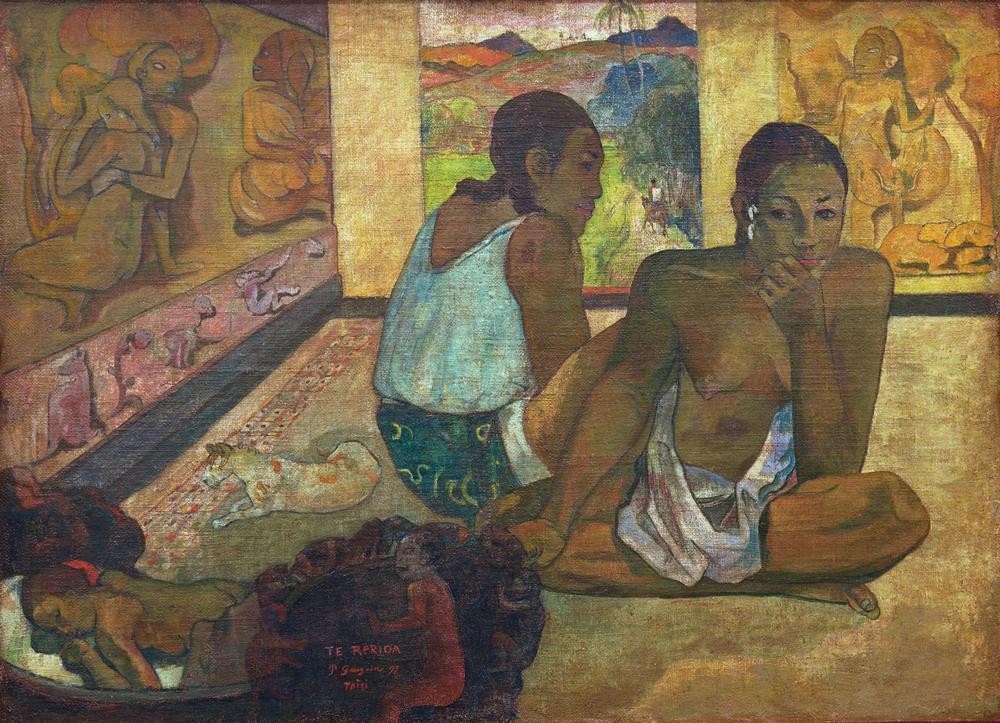 Paul Gauguin, Te rerioa (Frau,Kind,Völkerkunde,Traum,Naturvölker,Französische Kunst,Frauenleben,Ureinwohner,Synthetismus,Schlafen (Schlaf),Land Und Leute)