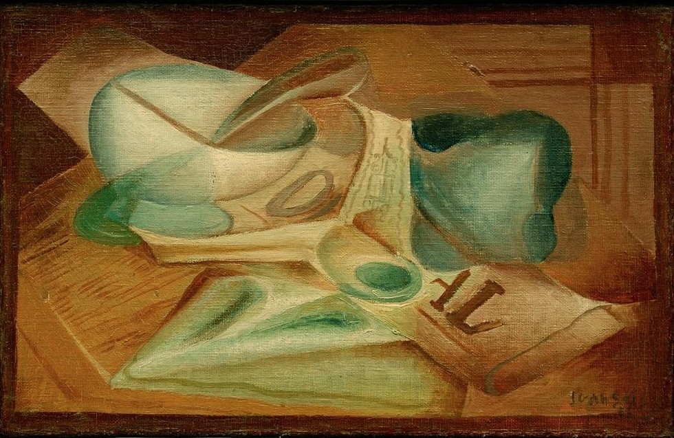 Juan Gris, Le paquet de tabac (Tisch, Tabak, Genussmittel, Pfeife, Stillleben,  Kubismus, Klassische Moderne, Wohnzimmer, Küche, Wunschgröße)