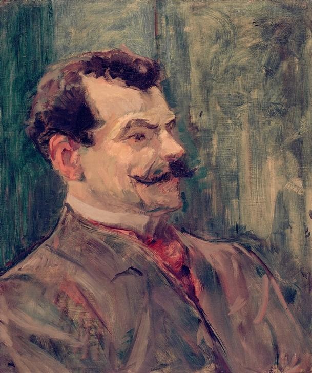 Henri de Toulouse-Lautrec, Porträt André Rivoire (Dichter,Literatur,Mann,Portrait,Französische Kunst,Brustbild,Person)