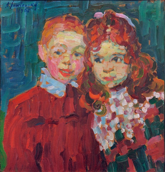 Alexej von Jawlensky, André und Katja  (Mensch und Gesellschaft)