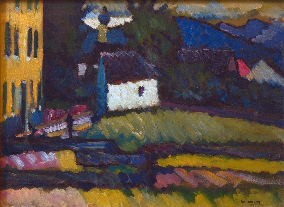 Wassily Kandinsky, Peterskapelle in Murnau (Architektur,Expressionismus,Russische Kunst,Architekturdarstellung,Kapelle (Kirche))