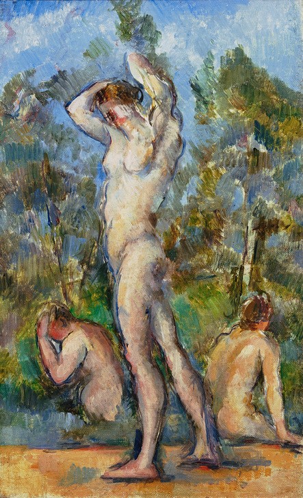 Paul Cézanne, Das Bad (Körperpflege,Bad Im Freien,Bad,Frau,Kunst,Freizeit,Impressionismus,Akt,Französische Kunst,Im Freien (Allgemein),Frauenleben)