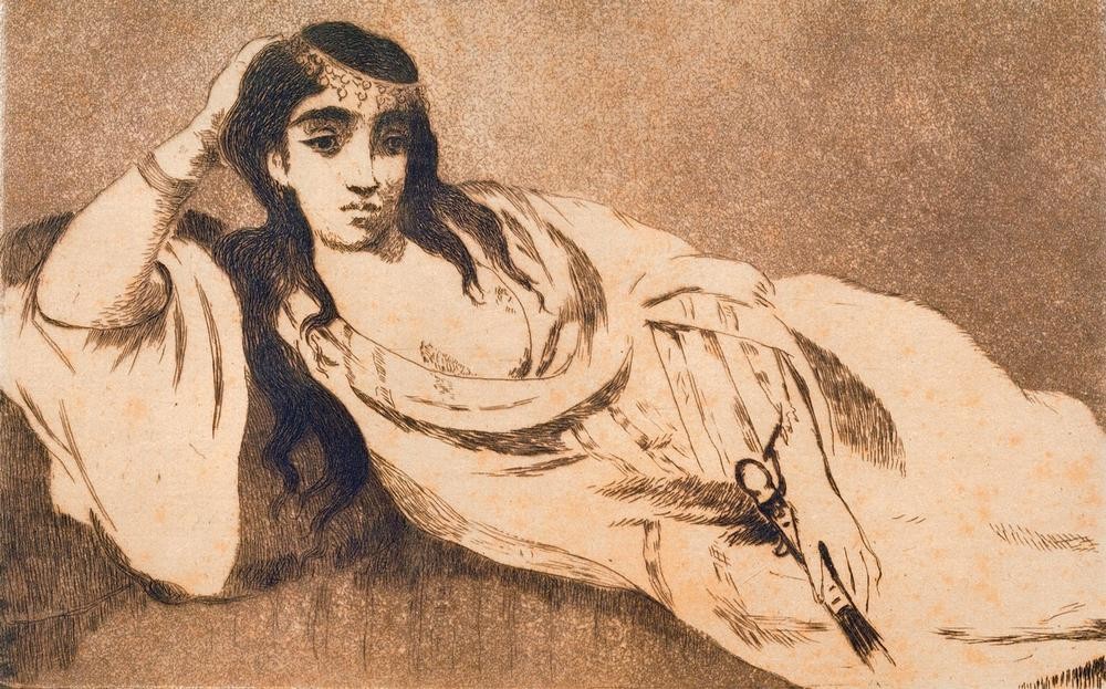Edouard Manet, Odaliske (Frau,Völkerkunde,Harem,Französische Kunst,Odaliske,Pose,Liegen,Land Und Leute)