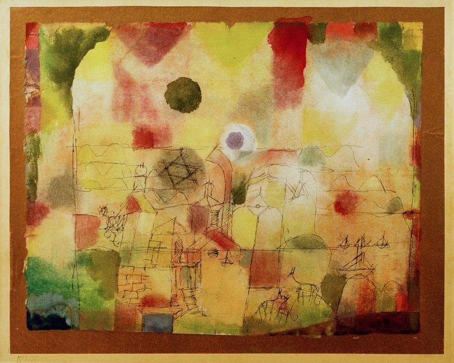 Paul Klee, Kosmisch durchdrungene Landschaft (Deutsche Kunst,Landschaft,Schweizerische Kunst)