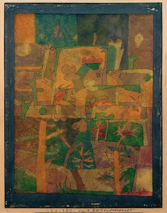 Paul Klee, Orientalische Gartenlandschaft (Deutsche Kunst,Garten Und Park,Landschaft,Schweizerische Kunst,Garten)