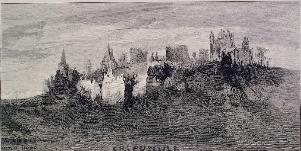 Victor Hugo, UINAS DE CASTILLO (Kleriker,Ruine,Schloss,Tod,Klerus,Privatsammlung)