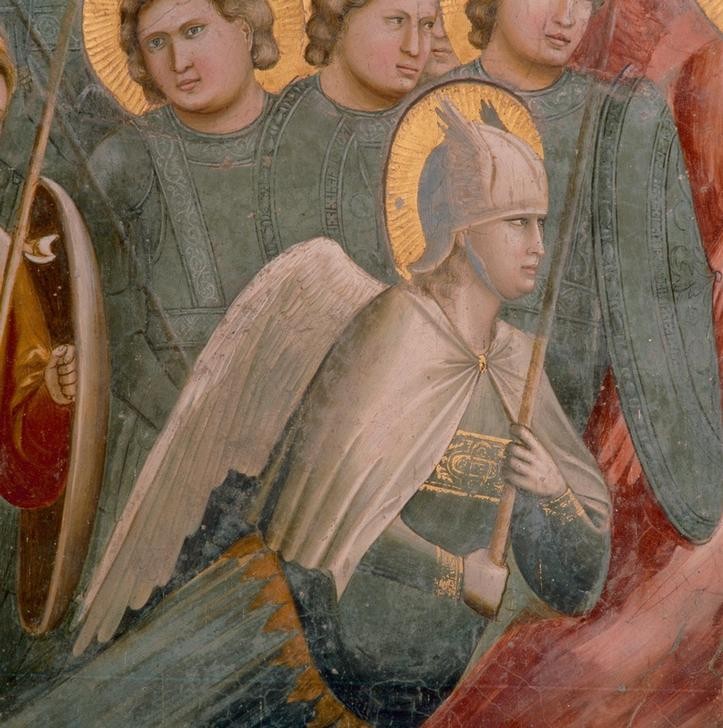 Giotto di Bondone, Das Jüngste Gericht (Himmelsreich, Seligen, Apokalypse, Engel, Klassiker, Gotik, Religion, Christentum, Neues Testament, Malerei, Detail, Wunschgröße, Schlafzimmer, Wohnzimmer, bunt)