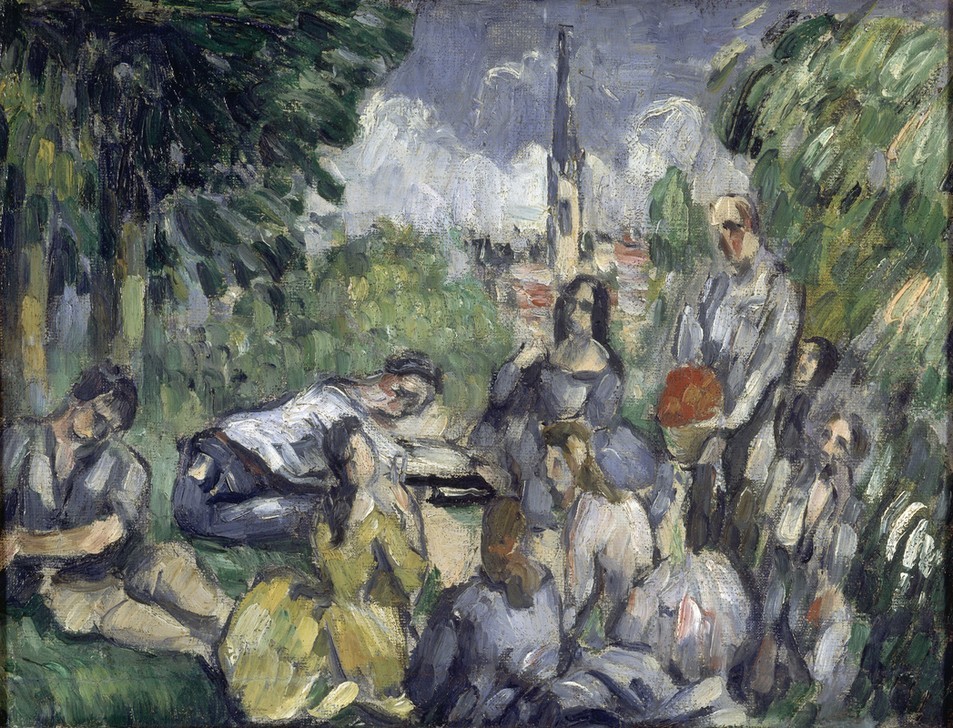Paul Cézanne, Le Déjeuner sur l'herbe (Kleriker,Tod,Frühstück,Klerus,Essen Im Freien)