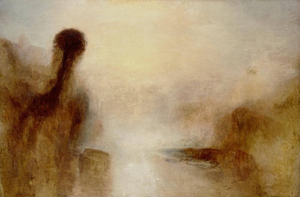 JOSEPH MALLORD WILLIAM TURNER, Landschaft mit Gewässer (Landschaft,Englische Kunst,Romantik)