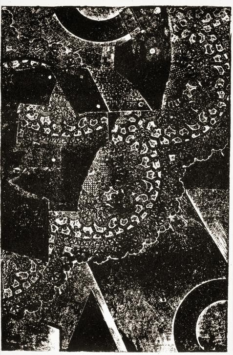 Kurt Schwitters, Die Kathedrale (Architektur,Dadaismus,Deutsche Kunst,Kirche,Rosette,Surrealismus,Architekturdarstellung,Masswerk,Kathedrale)