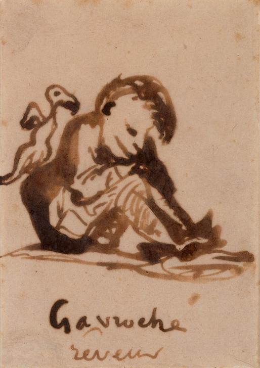 Victor Hugo, Gavroche rêveur (Literatur,Roman,Französische Kunst,Person)
