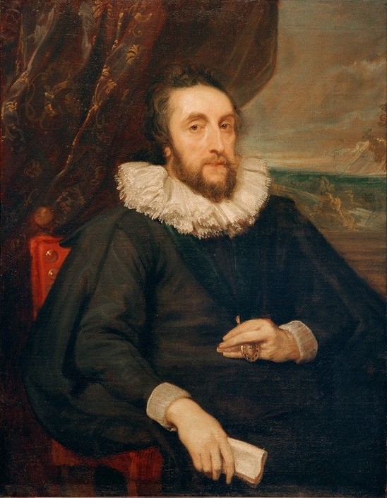 Anthonis van Dyck, Thomas Howard Arundel (Mann, Halskrause, Adel, Prunk, höfisch, Kunstsammler, Persönlichkeiten, Reichtum, Portrait, Barock, Klassiker, Wunschgröße, Wohnzimmer)