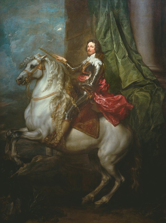 Anthonis van Dyck, Tommaso Francesco Savoyen-C. (Feldherr, Reiter, Pferd, Schimmel, Adel, Prunk, höfisch,  Rüstung,  Reiterbildnis, Regent,  Barock, Klassiker, Wunschgröße, Wohnzimmer)