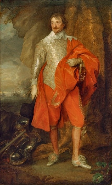 Anthonis van Dyck, Robert Rich of Warwick (Admiral, Mann, Adel, höfisch, Prunk, Persönlichkeiten,  Herrenmode, Rüstung, Edelmann,  Barock, Klassiker, Wunschgröße, Wohnzimmer)