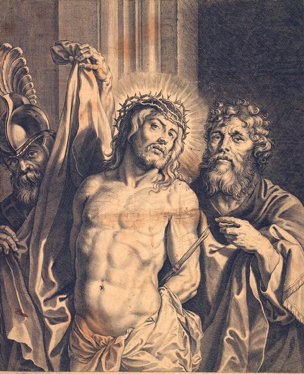 Peter Paul Rubens, Ecce homo (Christentum,Flämische Kunst,Religion,Barock,Neues Testament,Bibel,Ecce Homo,Niederländische Kunst,Passion Christi,Dornenkrone)