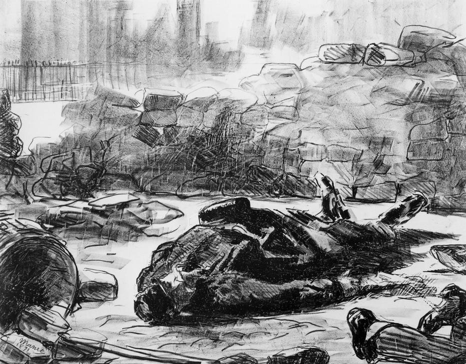 Edouard Manet, Bürgerkrieg (Geschichte,Leiche,Soldat,Tod,Strassenkampf,Barrikade,Nationalgarde,Gefallene,Französische Kunst,Pariser Kommune (1871))