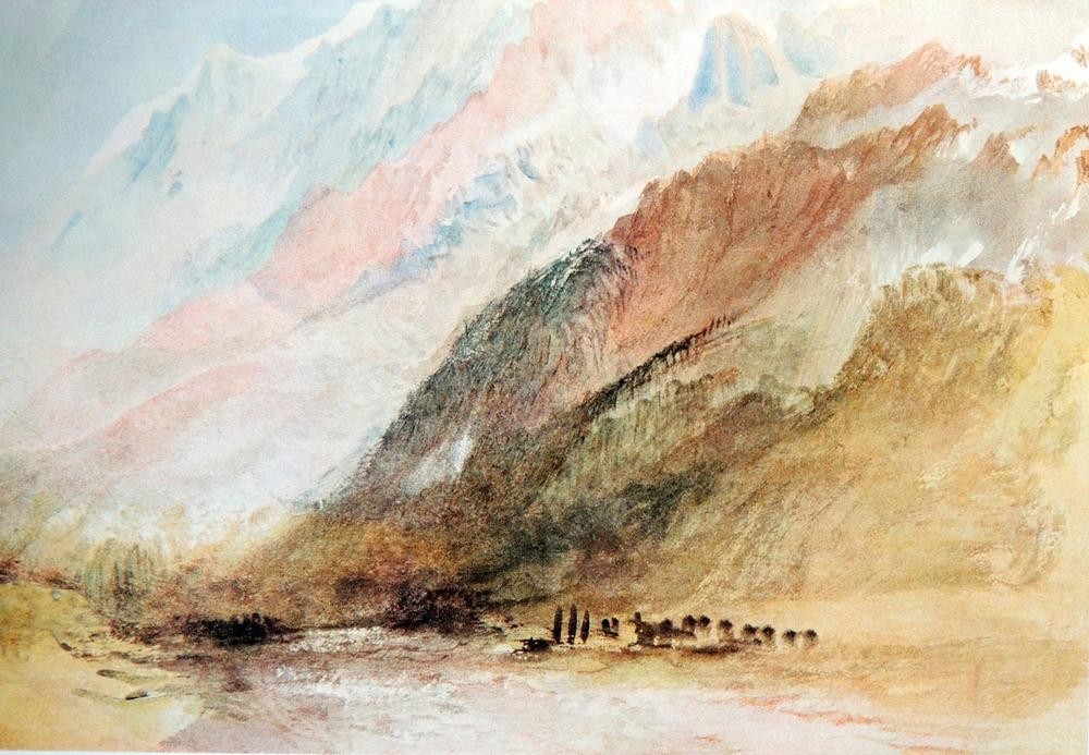 JOSEPH MALLORD WILLIAM TURNER, Glacier des Bossons