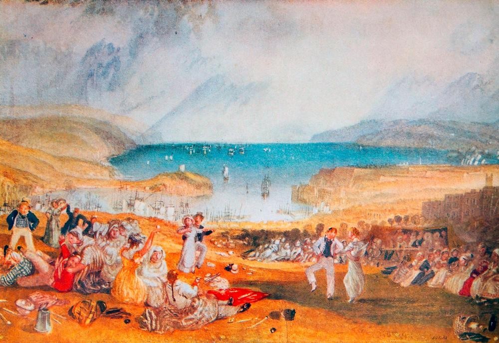 JOSEPH MALLORD WILLIAM TURNER, The Hoe, Plymouth (Mann,Meer)