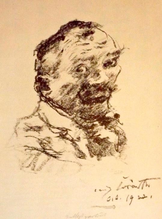 Lovis Corinth, Self Portrait of German painter and printmaker Lovis Corinth (Selbstbildnis)