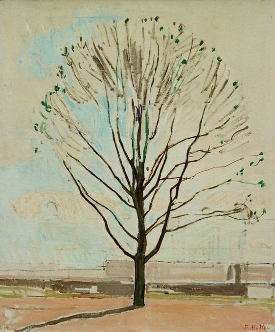 Ferdinand Hodler, Der kahle Baum (Jugendstil,Landschaft,Baum,Schweizerische Kunst,Solitär (Baum))