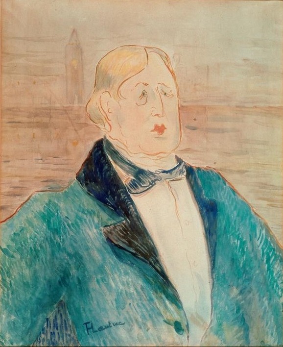 Henri de Toulouse-Lautrec, Oscar Wilde (Dichter,Literatur,Mann,Schriftsteller,Impressionismus,Portrait,Oscar,Französische Kunst,Kleidung (Allgemein),Fin De Siecle,Brustbild,Person)