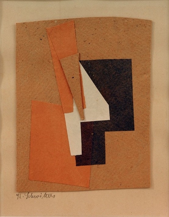 Kurt Schwitters, Ohne Titel (grau, blau, rot, weiß) (Abstraktion, Collage, Zeitungsausschnitte, Papierschnipsel, Dadaismus,    Wohnzimmer, Wunschgröße,)