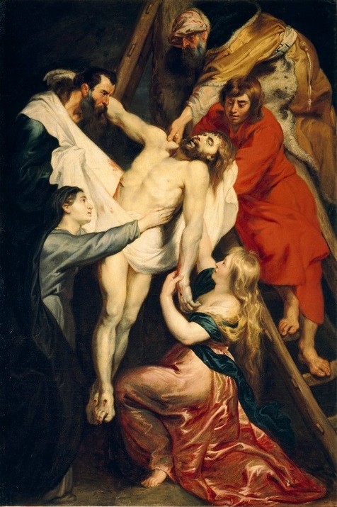 Peter Paul Rubens, Die Kreuzabnahme (Christentum,Flämische Kunst,Kunst,Religion,Barock,Neues Testament,Bibel,Kreuzabnahme,Niederländische Kunst,Passion Christi)