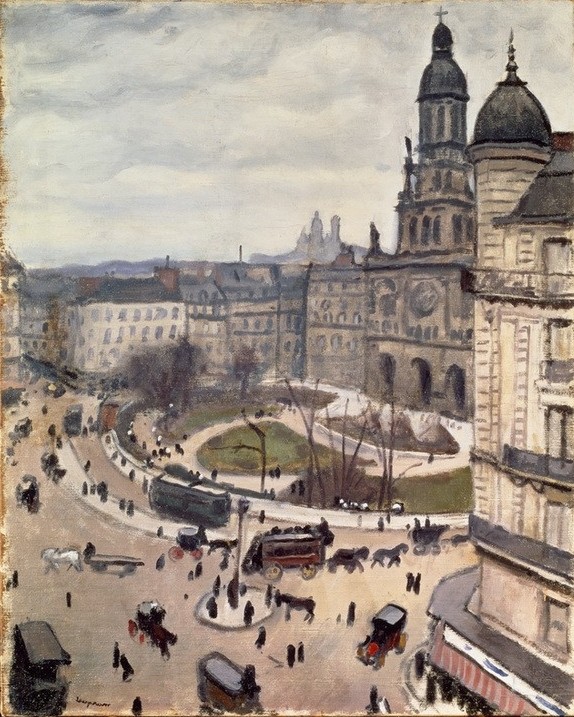 Albert Marquet, Place de la Trinité (Geographie,Kunst,Verkehr,Urbanistik,Vedute,Architekturdarstellung,Französische Kunst,Topographie)