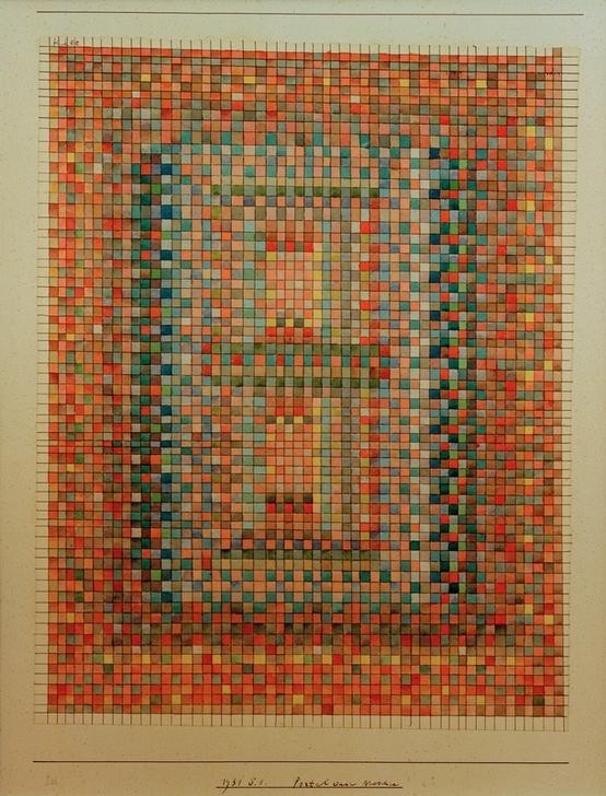 Paul Klee, Portal einer Moschee (Bauhaus,Moschee,Portal,Orientalismus,Architekturdarstellung,Schweizerische Kunst)
