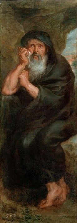 Peter Paul Rubens, Heraklit, der weinende Philosoph (Flämische Kunst,Kunst,Mann,Philosoph,Barock,Philosophie,Portrait,Weinen,Niederländische Kunst,Gefühl (Stimmung),Person)