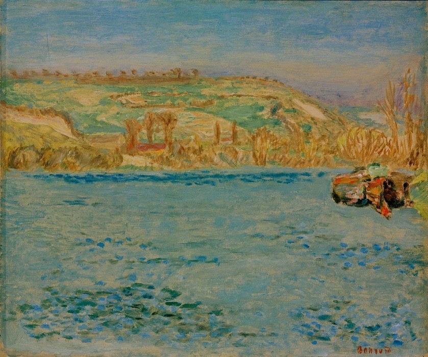 Pierre Bonnard, Die Seine bei Vernonnet (Kunst,Landschaft,Fluss,Französische Kunst,Nabis)