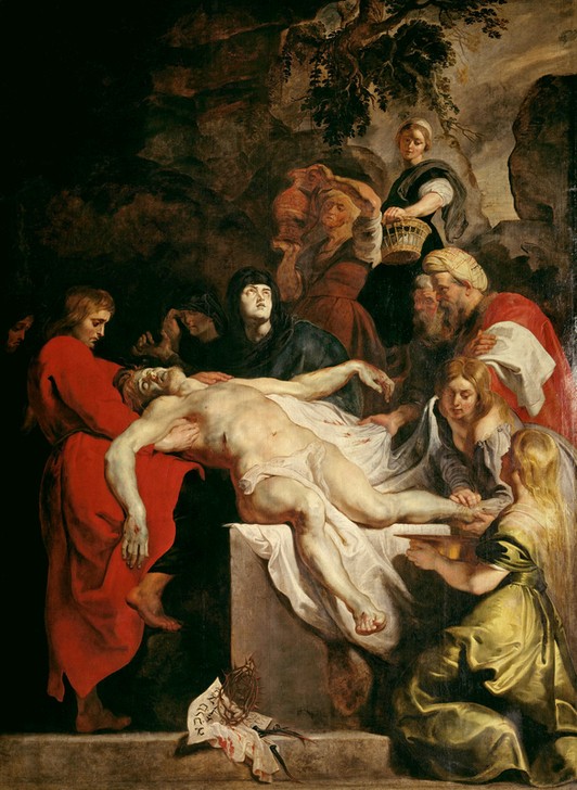 Peter Paul Rubens, Grablegung Christi (Christentum,Flämische Kunst,Kunst,Religion,Barock,Neues Testament,Bibel,Grablegung Christi,Niederländische Kunst,Passion Christi)