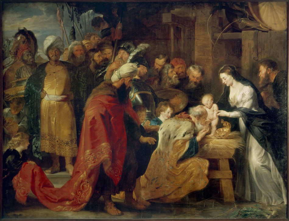 Peter Paul Rubens, Die Anbetung der Könige (Christentum,Flämische Kunst,Kunst,Religion,Barock,Neues Testament,Bibel,Anbetung Der Könige,Heilige Drei Könige (Neues Testament),Niederländische Kunst,Kindheit Jesu)