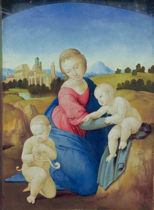 Raffael, Madonna Esterházy (Kunst,Religion,Renaissance,Maria Mit Kind,Italienische Kunst,Jesusknabe,Unvollendet,Madonna Esterhazy)