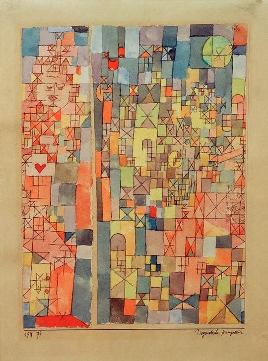 Paul Klee, Dogmatische Komposition (Deutsche Kunst,Abstrakte Kunst,Schweizerische Kunst)