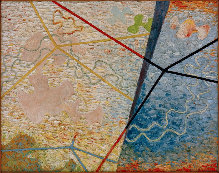 Wladyslaw Strzeminski, Nachbild des Lichts – Landschaft (Komposition, Nachbild, Ra (Abstrakte Malerei, amorphe Formern, Linien, Wunschgröße, Suprematismus, Klassische Moderne, Wohnzimmer, Büro,)