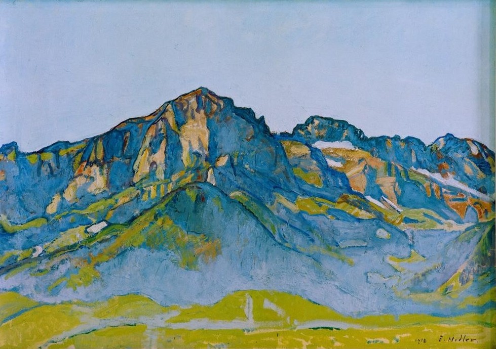 Ferdinand Hodler, Die Dents Blanches bei Champéry (Gebirge,Landschaft,Schweizerische Kunst)