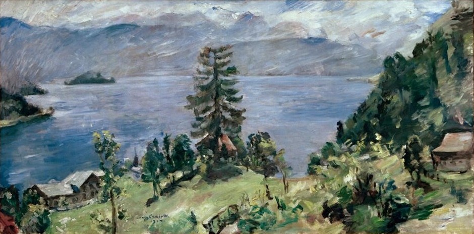 Lovis Corinth, Walchensee-Panorama (Deutsche Kunst,Landschaft,Impressionismus,See)