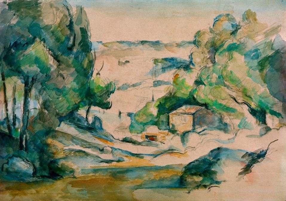 Paul Cézanne, Paysage en Provence (Landschaft,Impressionismus,Französische Kunst)