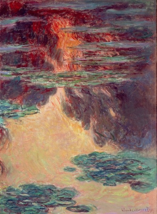 Claude Monet, Nymphéas (Seerosen) (Botanik,Garten Und Park,Kunst,Landschaft,Wasserpflanze,Impressionismus,See,Seerose,Französische Kunst,Ziergarten,Blume,Gartenteich,Wasserlilie)