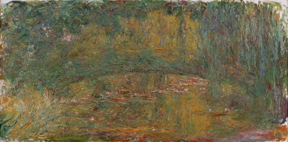 Claude Monet, Le Pont japonais (Brücke,Garten Und Park,Landschaft,Wasser,Impressionismus,See,Französische Kunst,Ziergarten,Gartenteich,Garten)