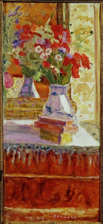 Pierre Bonnard, Bouquet de coquelicots (Kunst,Mohn,Stillleben,Blumenstrauss,Vase,Französische Kunst,Gefäss,Nabis,Blume,Blumentopf)