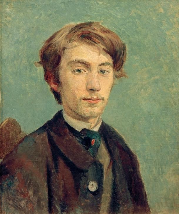 Henri de Toulouse-Lautrec, Portrait d’Émile Bernard (Jugend (Lebensalter),Künstler,Maler (Künstler),Mann,Portrait,Französische Kunst,Person,Junger Mann)