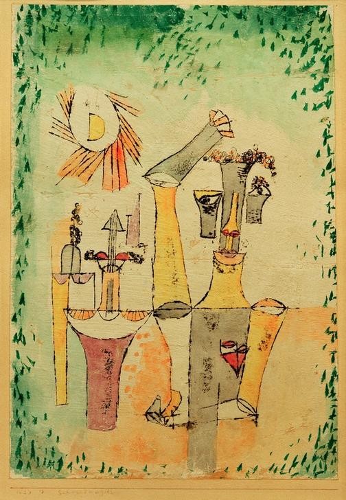 Paul Klee, Schwarzmagier (Bauhaus,Deutsche Kunst,Kunst,Magie,Esoterik,Aberglaube,Mann,Portrait,Schweizerische Kunst,Schwarze Magie,Zauberer,Zauberei)