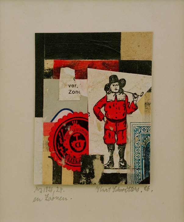 Kurt Schwitters, Mz 1926,24, en Zoonen (Abstraktion, Collage, Zeitungsausschnitte, Papierschnipsel, Dadaismus, Merzbilder,  Wohnzimmer, Wunschgröße,)