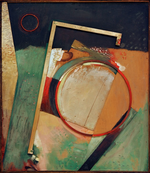 Kurt Schwitters, Ohne Titel (Bild mit Ring u. Rahmen) (Dadaismus,Deutsche Kunst,Kunst)