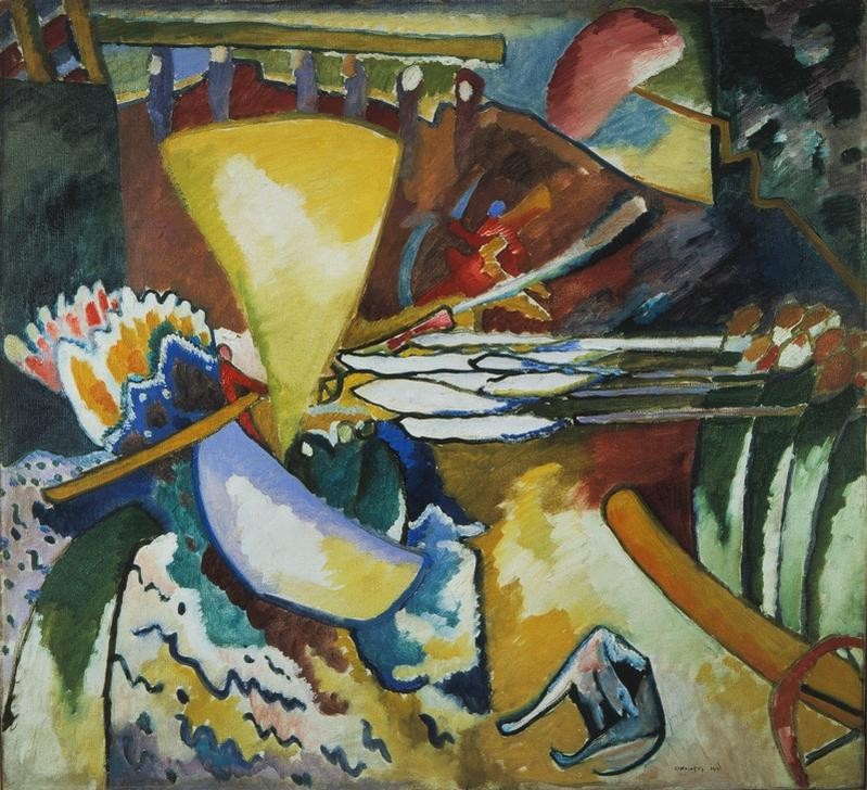Wassily Kandinsky, Improvisation II (Fauves,Expressionismus,Abstrakte Kunst,Russische Kunst,Neue Kuenstlervereinigung Muenchen,Improvisation)